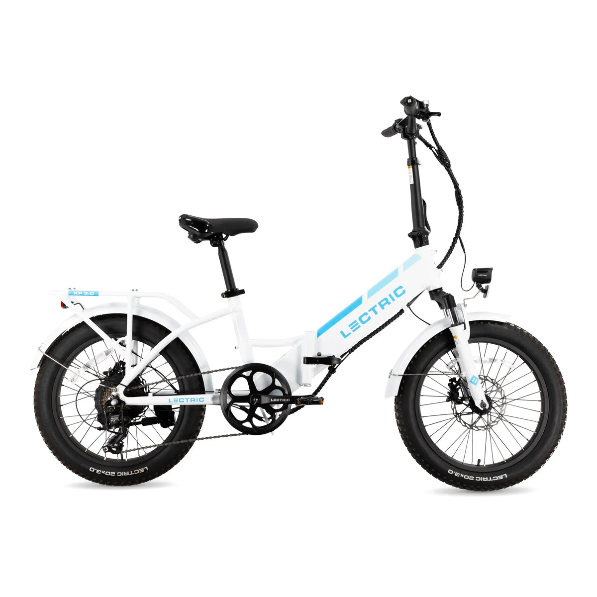 Lectric XP 3.0 eBike Adult Folding Electric Bicycle Black White